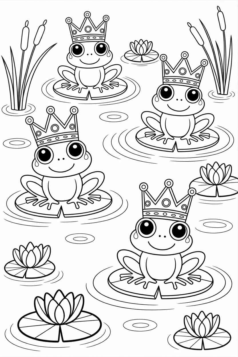 Frogs fun - Frogs Coloring Pages: A Fun and Educational Activity for All Ages (2)