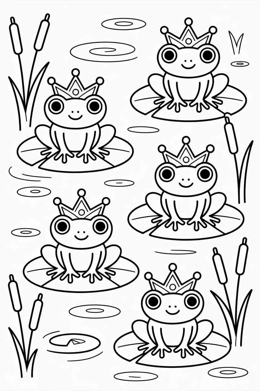 Frogs fun - Frogs Coloring Pages: A Fun and Educational Activity for All Ages (3)