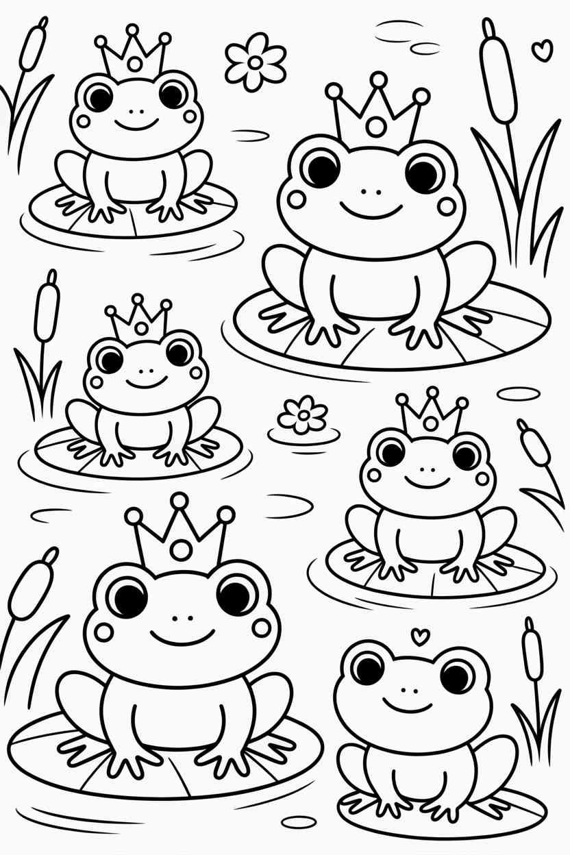 Frogs fun - Frogs Coloring Pages: A Fun and Educational Activity for All Ages (4)