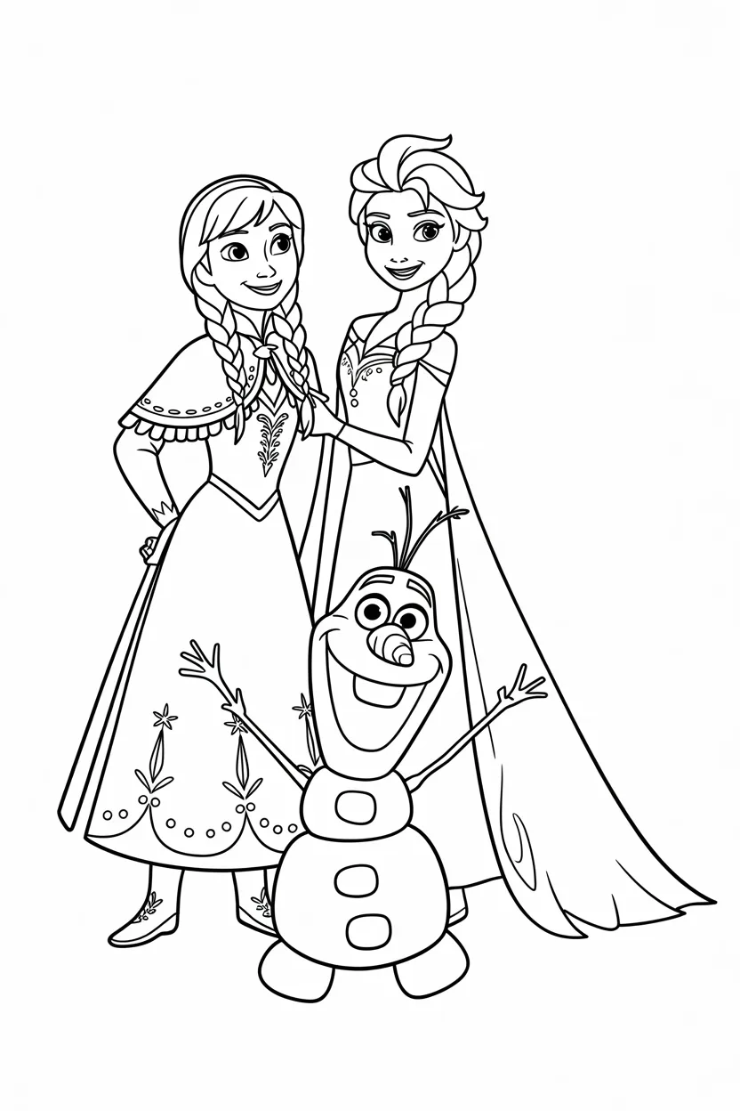 Frozen Design 5 - Frozen Coloring Pages Free Printable