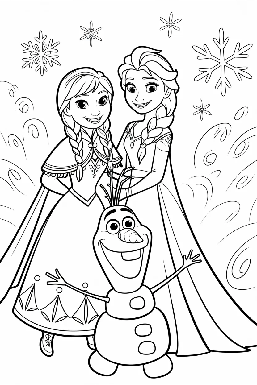 Frozen Design 8 - Frozen Coloring Pages Free Printable