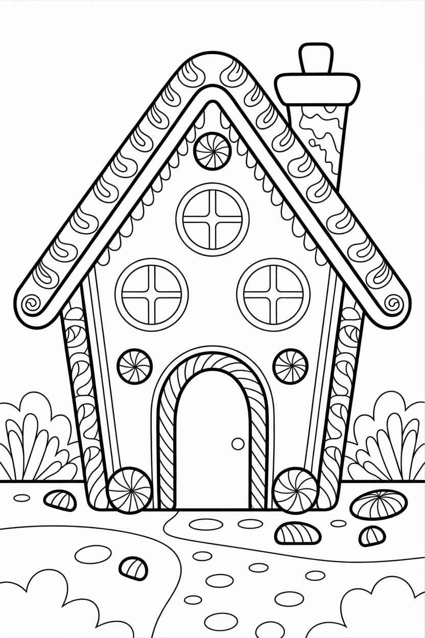 Ginger bread house fun - Ginger Bread House Coloring Pages: Fun, Festive & Kid-Approved Holiday Printables
