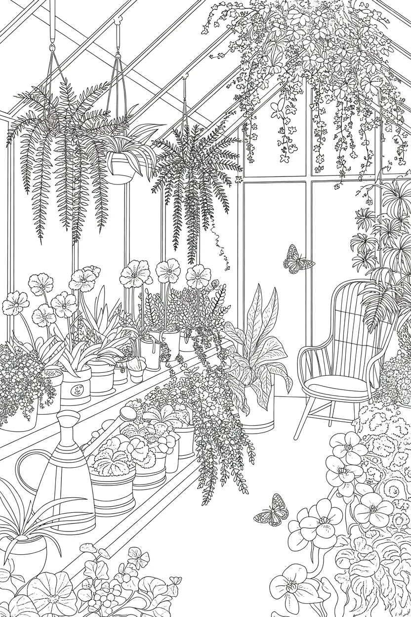 Greenhouse Design 1 - Greenhouse Coloring Pages Free Printable - Beautiful (2)