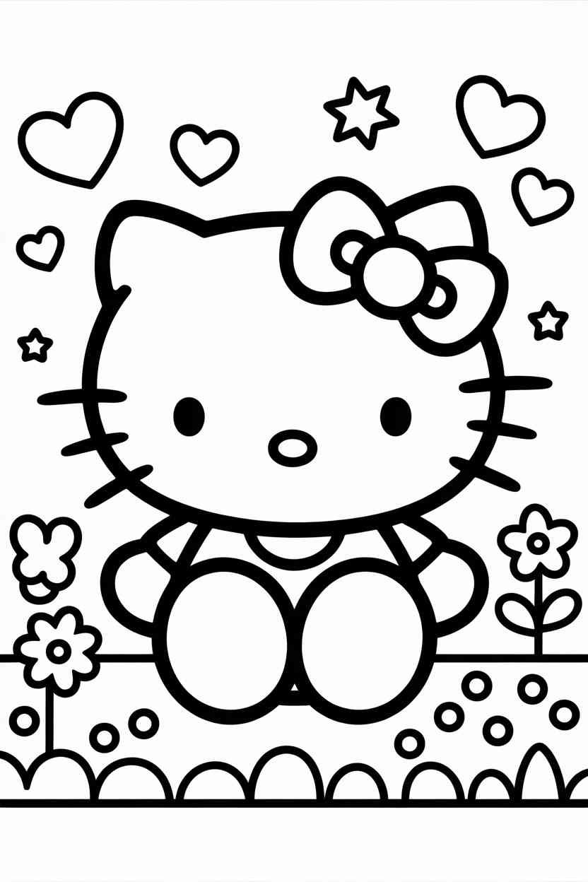 Hello kitty - Hello Kitty Coloring Page Free Printable — Cute, Creative, and Fun for All Ages