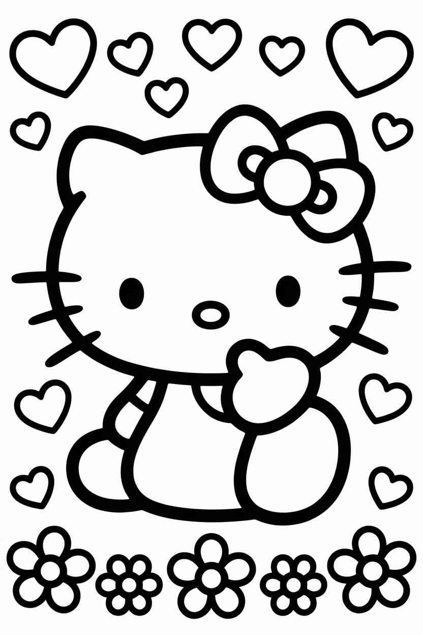 Hello kitty - Hello Kitty Coloring Page Free Printable — Cute, Creative, and Fun for All Ages (2)