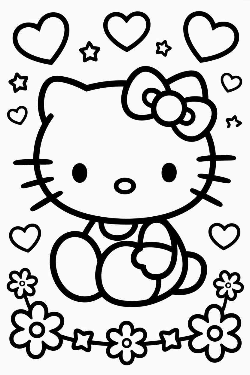 Hello kitty - Hello Kitty Coloring Page Free Printable — Cute, Creative, and Fun for All Ages (3)