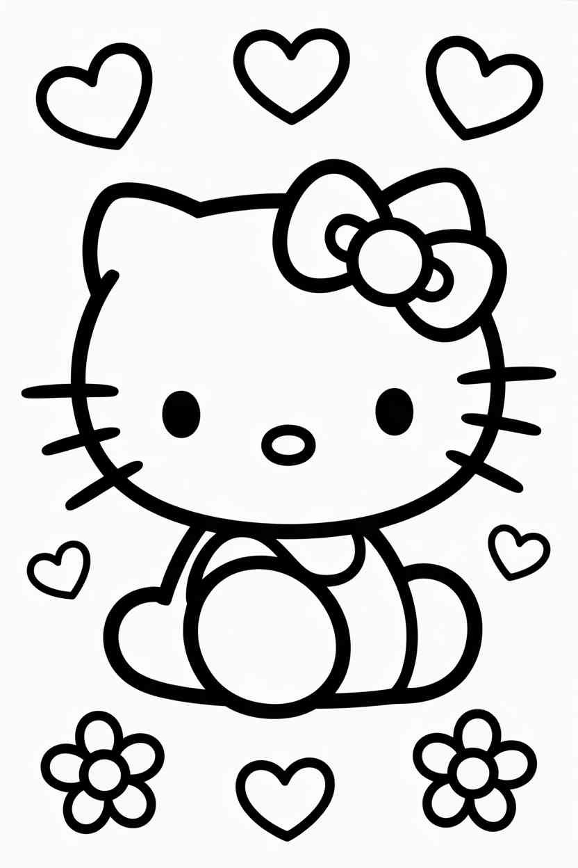 Hello kitty - Hello Kitty Coloring Page Free Printable — Cute, Creative, and Fun for All Ages (4)