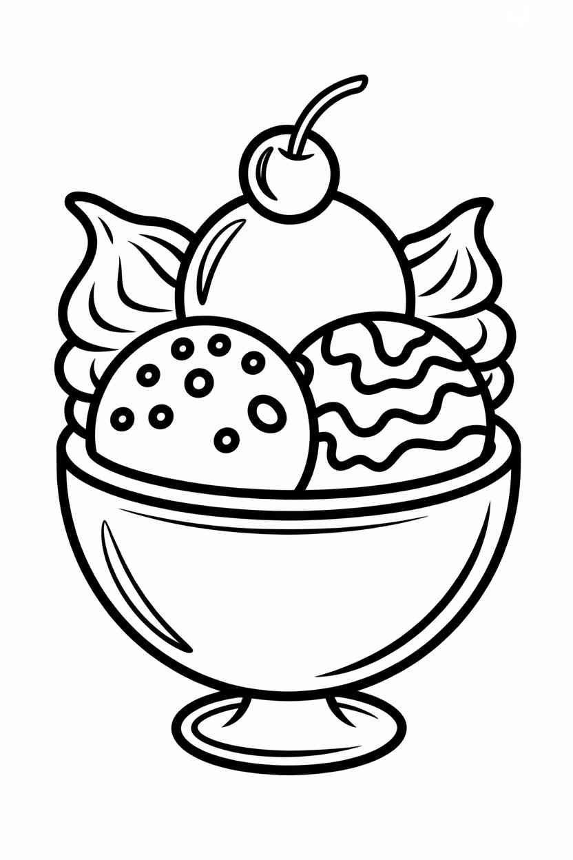Ice cream - Ice Cream Coloring Pages Free Printable – Sweet, Fun Activities Kids Will Love