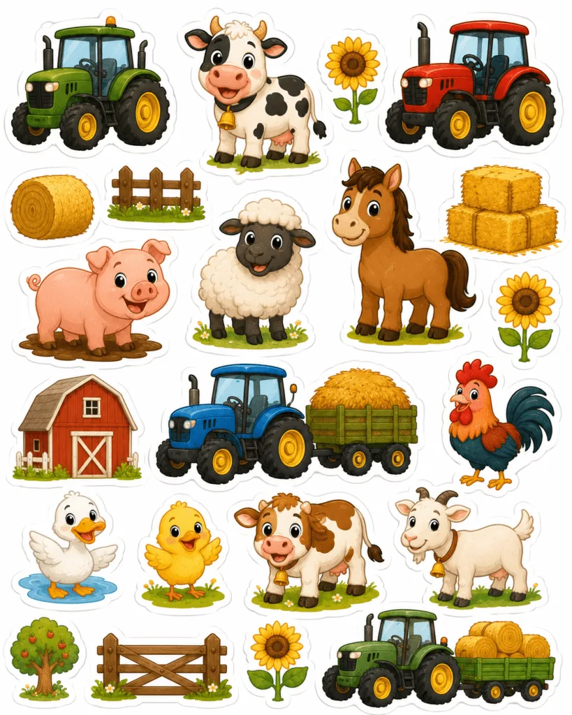 Kawaii animals stickers Design 12 - Kawaii Animals Stickers Free Printable for Kids - Adorab