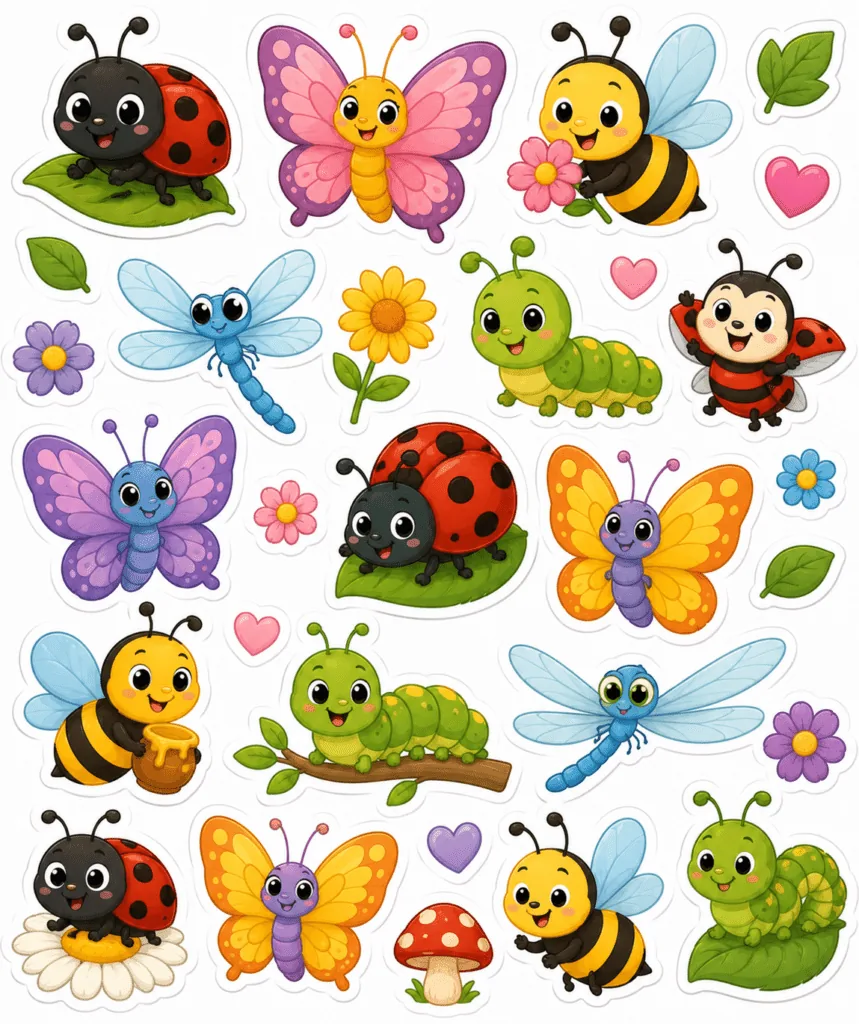 Kawaii animals stickers Design 9 - Kawaii Animals Stickers Free Printable for Kids - Adorab