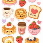kawaii stickers sheets free printable