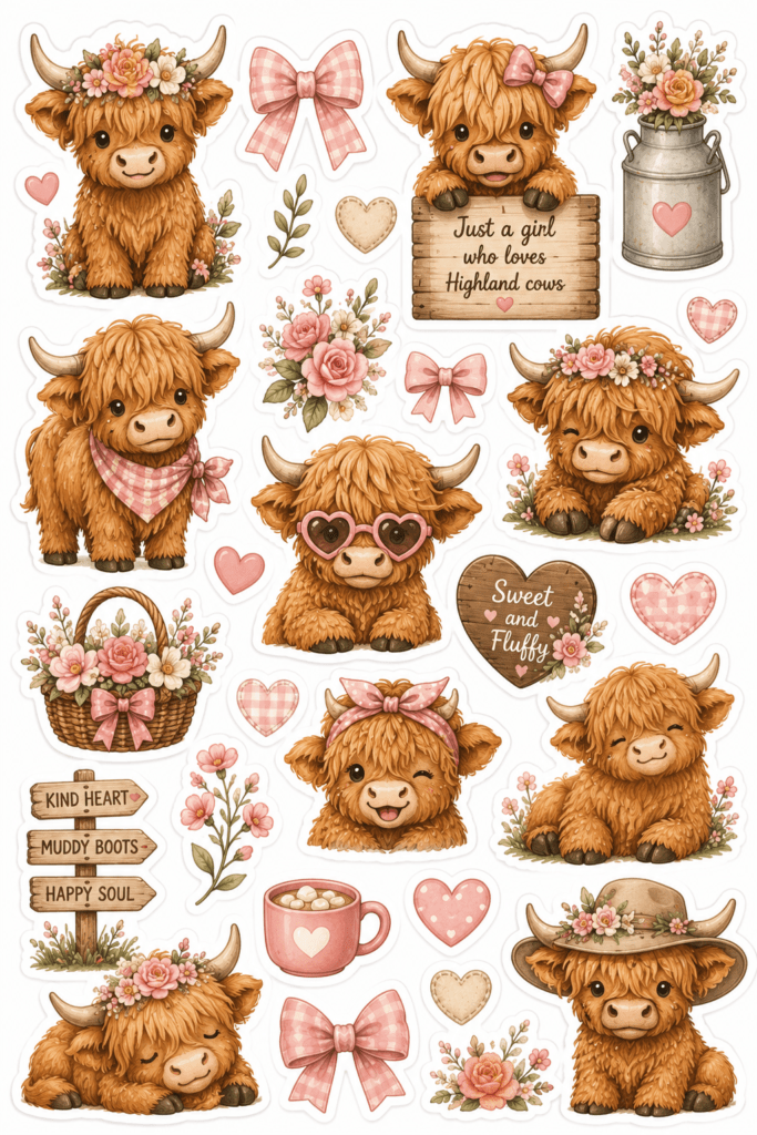 kawaii stickers sheets free printable