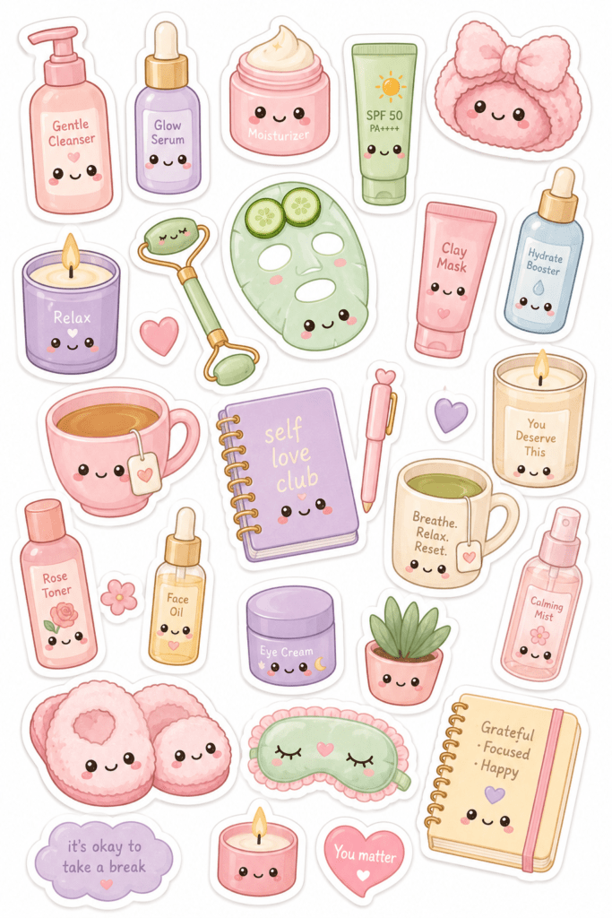 kawaii stickers sheets free printable