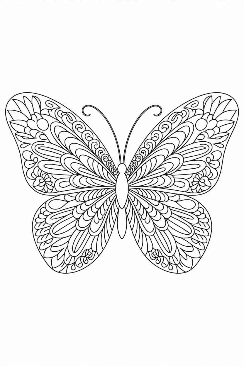 Mandala butterfly calm - Mandala Butterfly Coloring Pages: A Calm, Creative Activity Kids Will Love