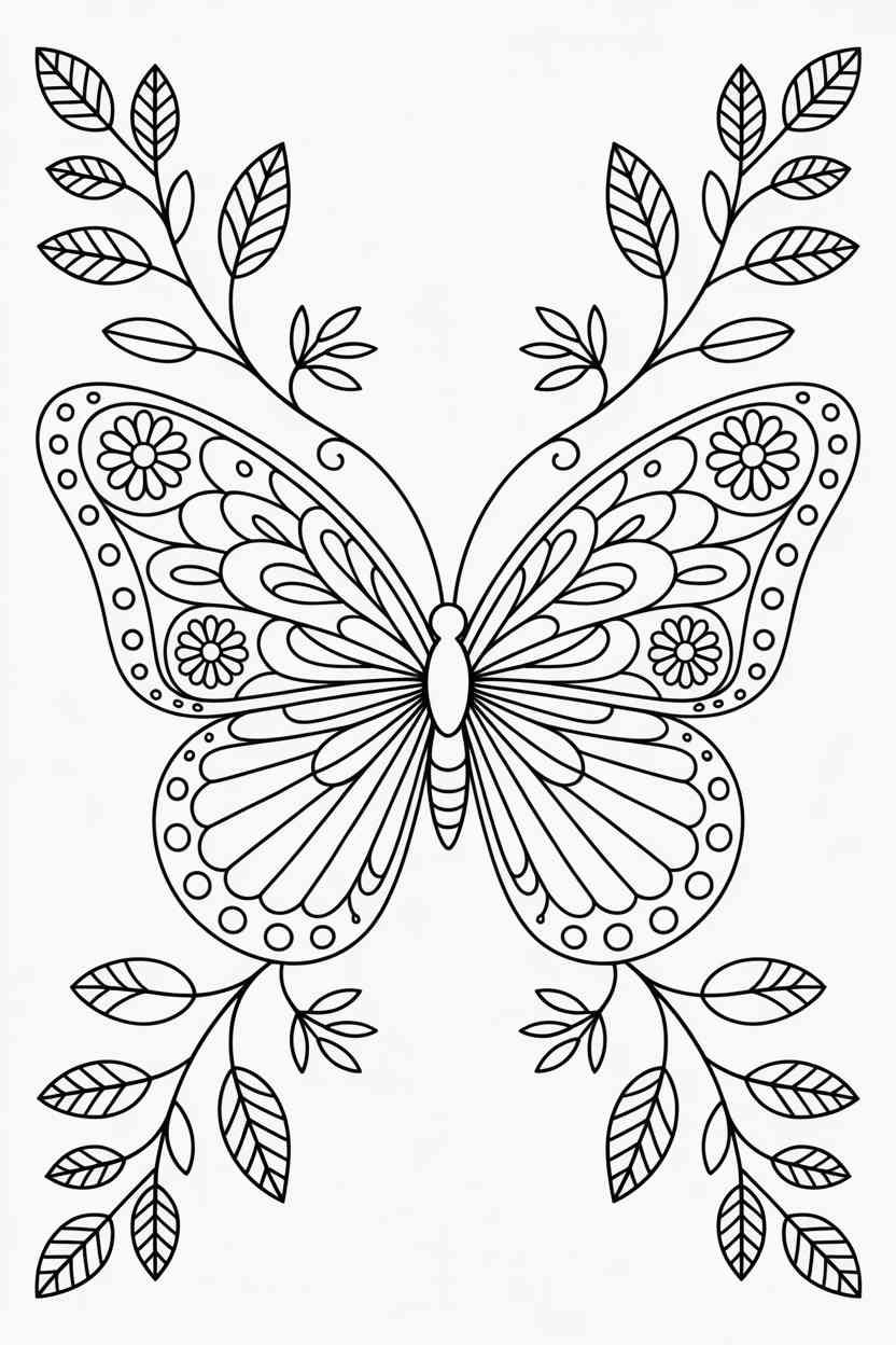 Mandala butterfly calm - Mandala Butterfly Coloring Pages: A Calm, Creative Activity Kids Will Love (3)