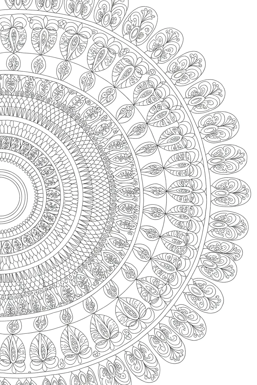 Mandala Design 6 - Mandala Coloring Pages Free Printable - Beautiful Relax