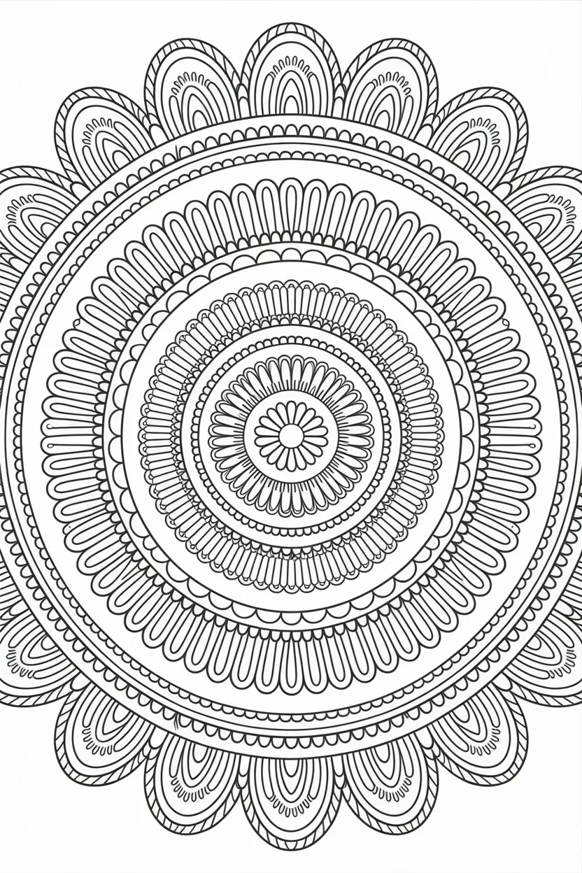 Mandala Design 8 - Mandala Coloring Pages Free Printable - Beautiful Relax