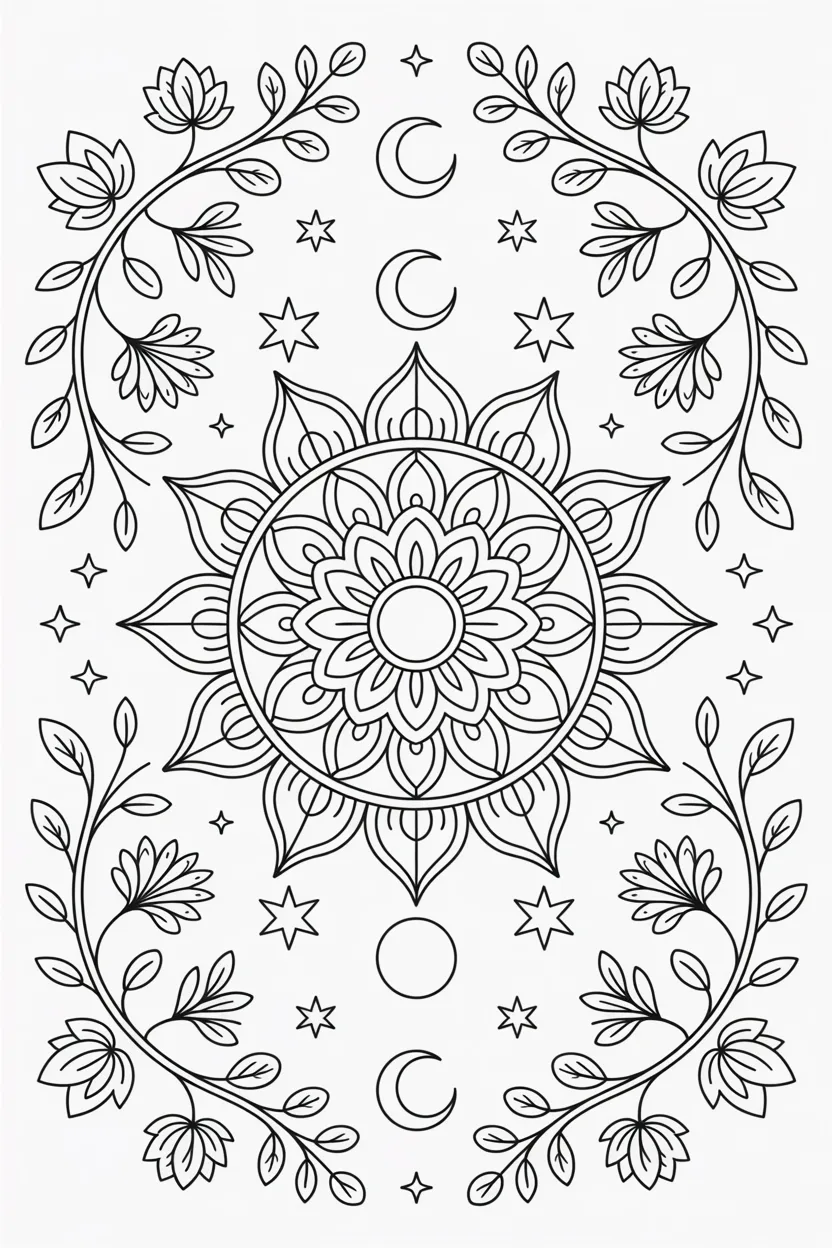 Mandala Design 1 - Mandala Coloring Pages Free Printable - Beautiful Relax