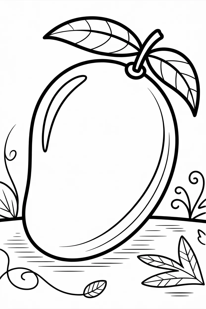 Mango basket - Mango Coloring Pages Free Printable for Kids