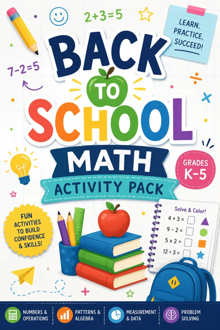 Math Worksheets and Activities Free Printables