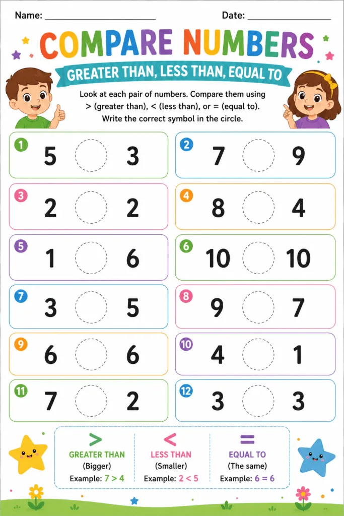 Math activities Design 14 - Math Worksheets and Activities Free Printables - Learning