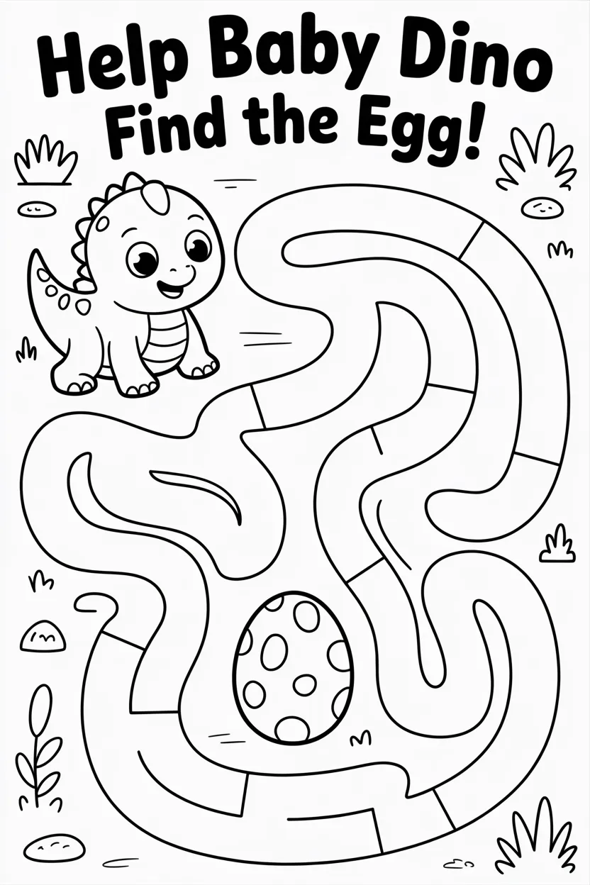 Maze puzzle activity worksheet Design 2 - Maze Puzzle Activity Worksheet Free Printable for Kids Fun