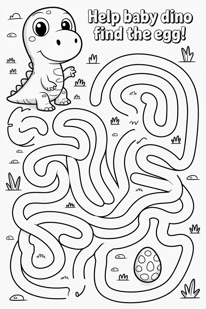 Maze puzzle activity worksheet Design 3 - Maze Puzzle Activity Worksheet Free Printable for Kids Fun