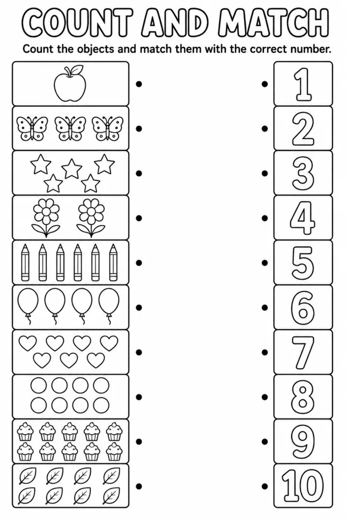 Number activities Design 3 - Fun Number Activities for Preschoolers Free Printable