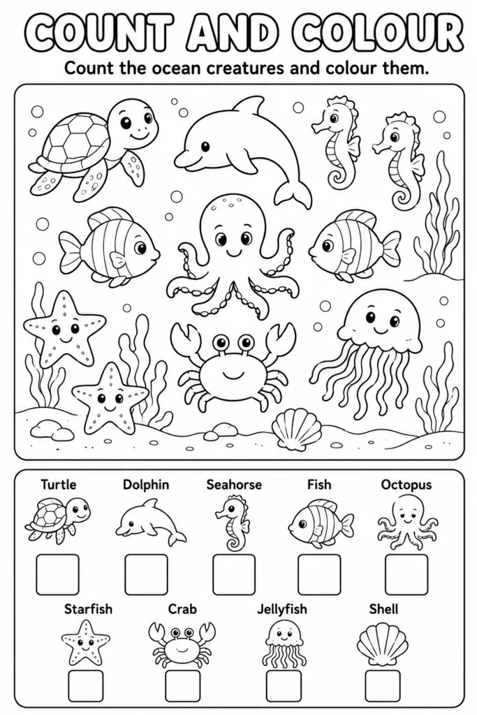 Number activities Design 6 - Fun Number Activities for Preschoolers Free Printable