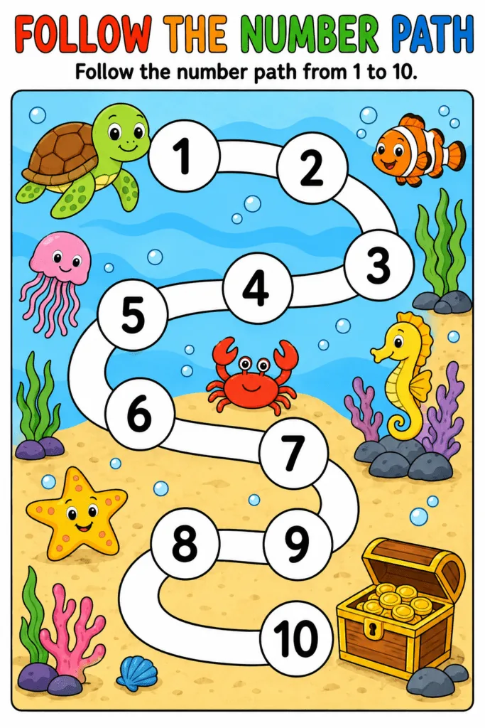 Number activities Design 7 - Fun Number Activities for Preschoolers Free Printable