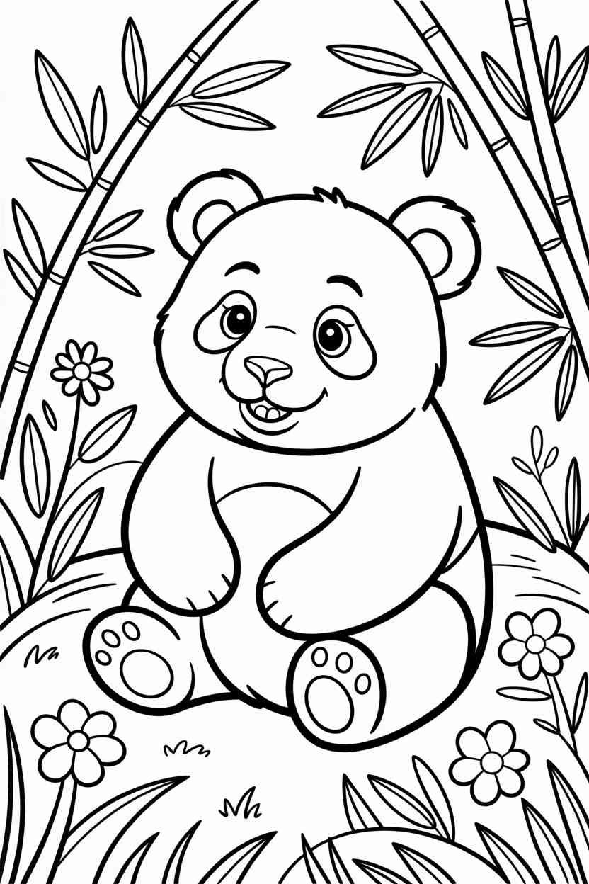 Panda cute - Panda Coloring Pages Free Printable — Cute, Calm, and Perfect for Kids (3)