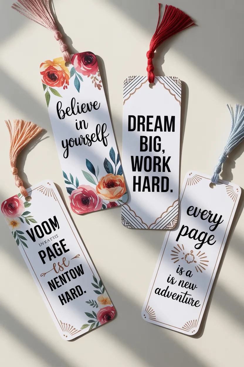 Bookmarks Design 1 - Printable Bookmarks - Cute Readers