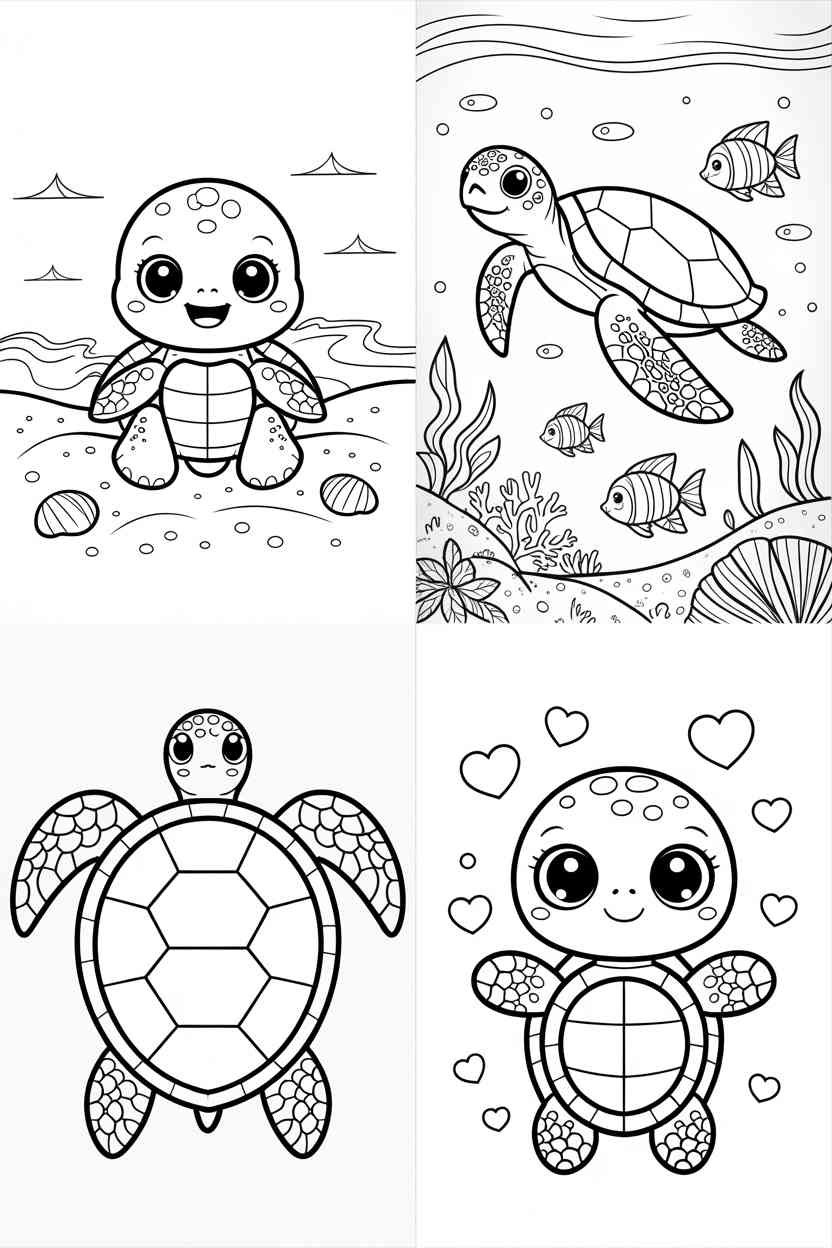 Turtle fun - Printable Turtle Coloring Pages (Free & Fun for Kids!) (2)