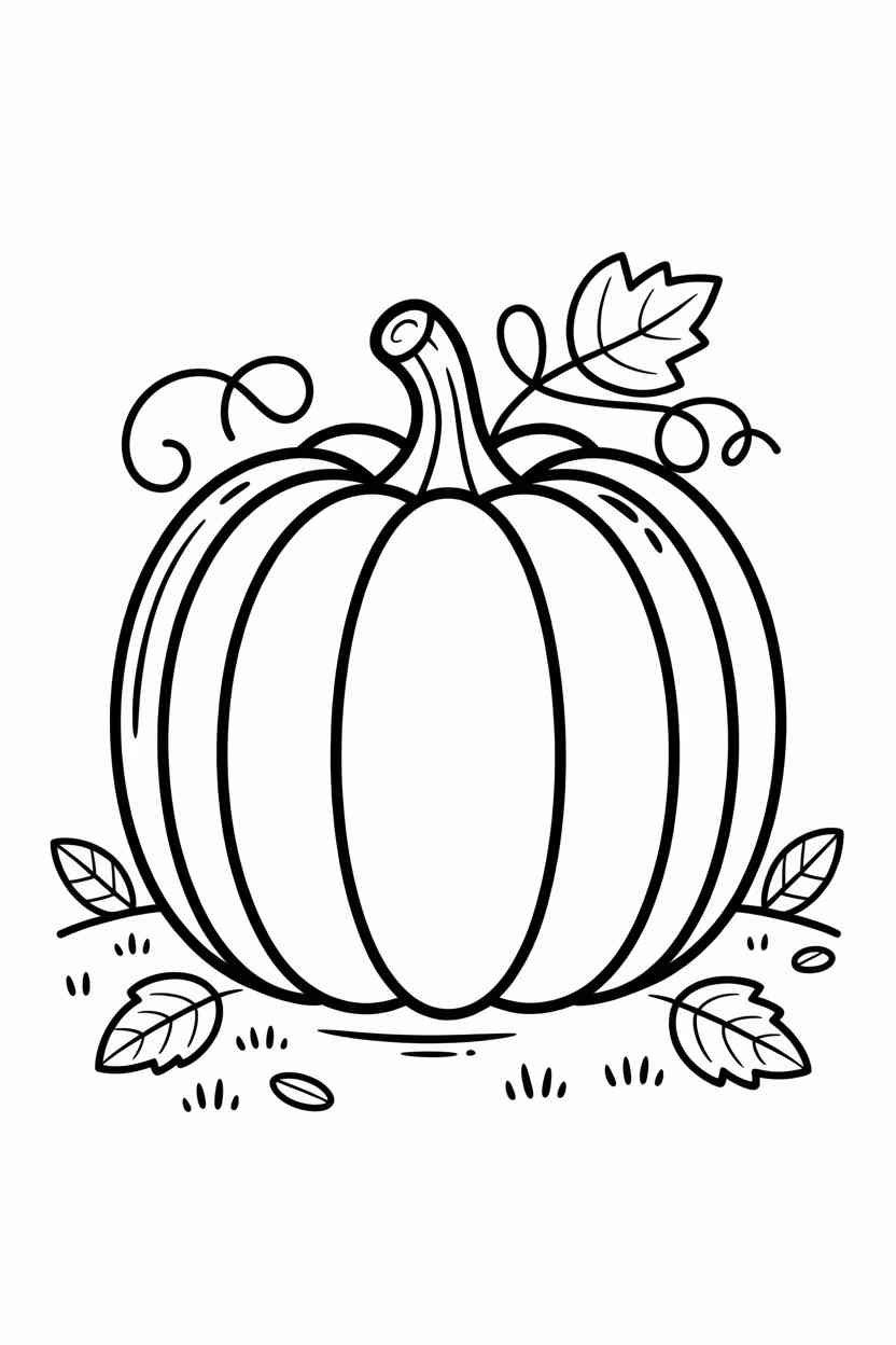 Pumpkin fun - Pumpkin Coloring Page Free Printable – Fun, Relaxing & Perfect for All Ages (2)