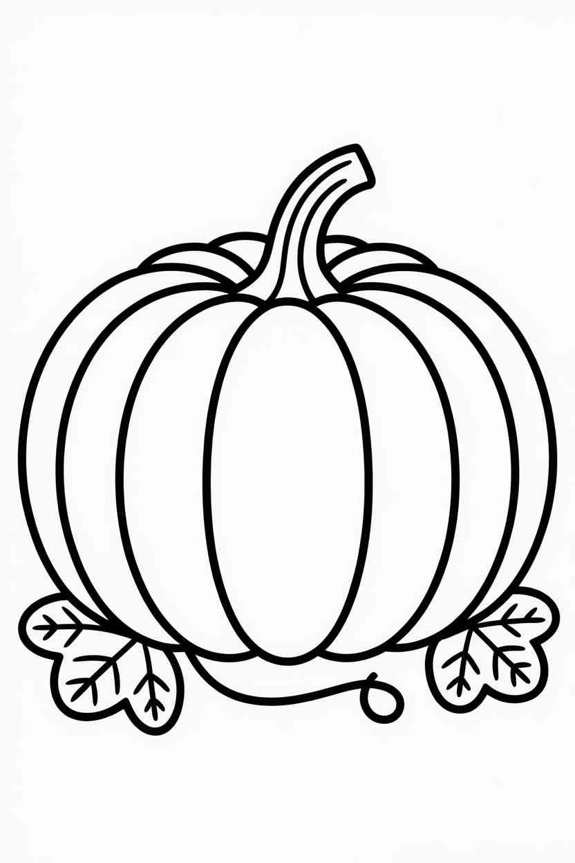 Pumpkin fun - Pumpkin Coloring Page Free Printable – Fun, Relaxing & Perfect for All Ages (4)