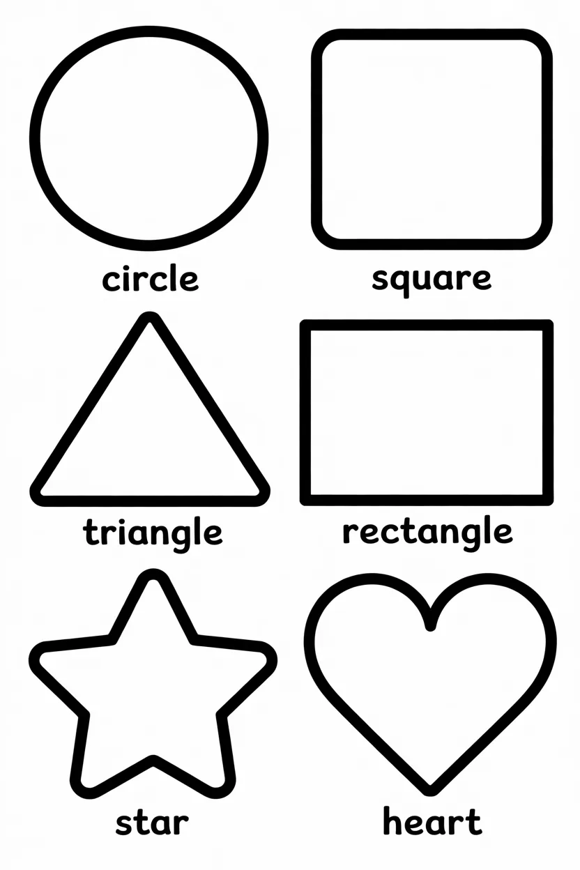 Shapes Design 4 - Shapes Coloring Pages Free Printable for Kids - Learning