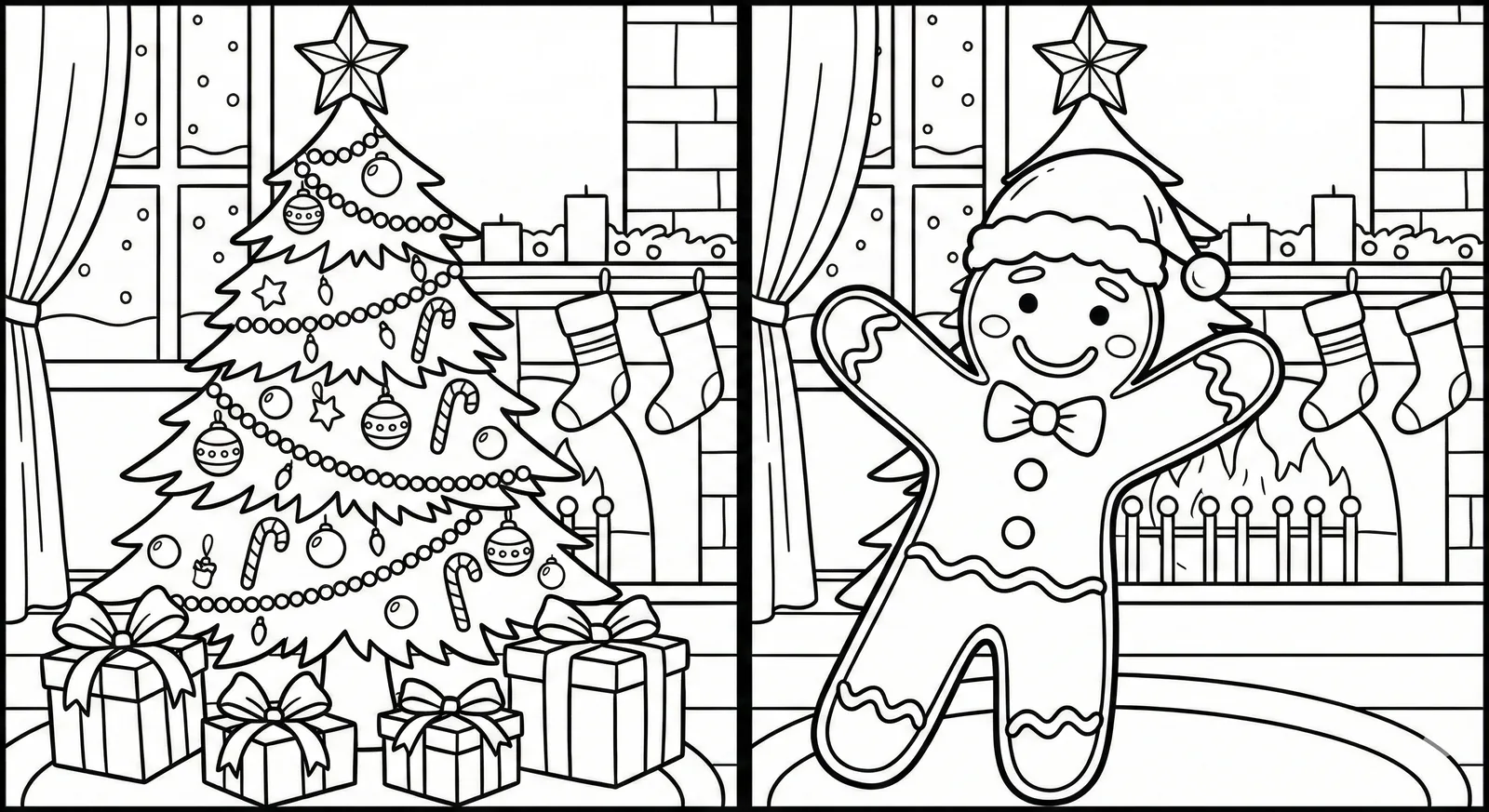 Simple gingerbread girl toddlers.jpg - Free 4 Christmas Gingerbread Coloring Pages to Print: Cute & Festive Fun!