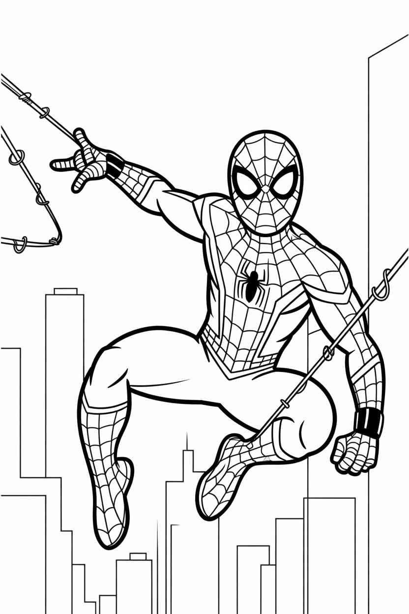 Spider man - Spider Man Coloring Pages Free Printable – 4 Fun Designs for Kids & Adults (2)