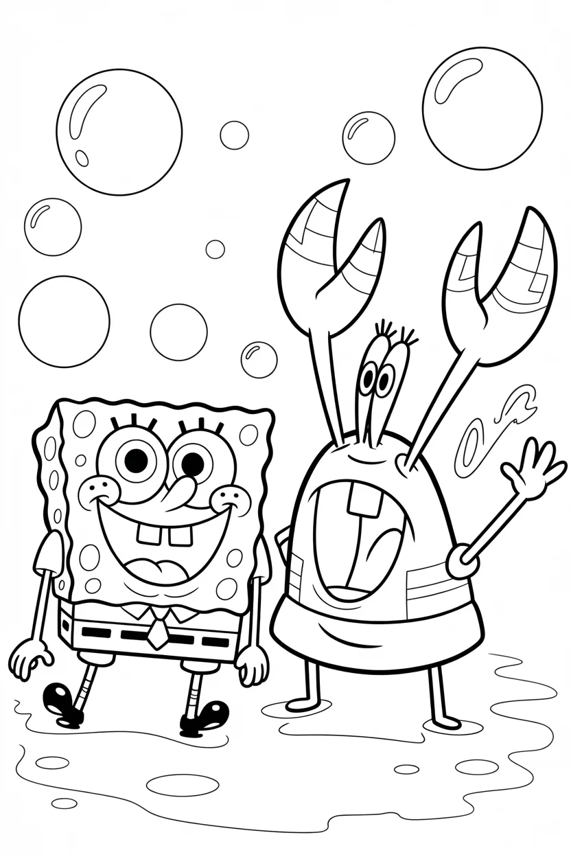 Spongebob patrick - Spongebob Coloring Pages Free Printable