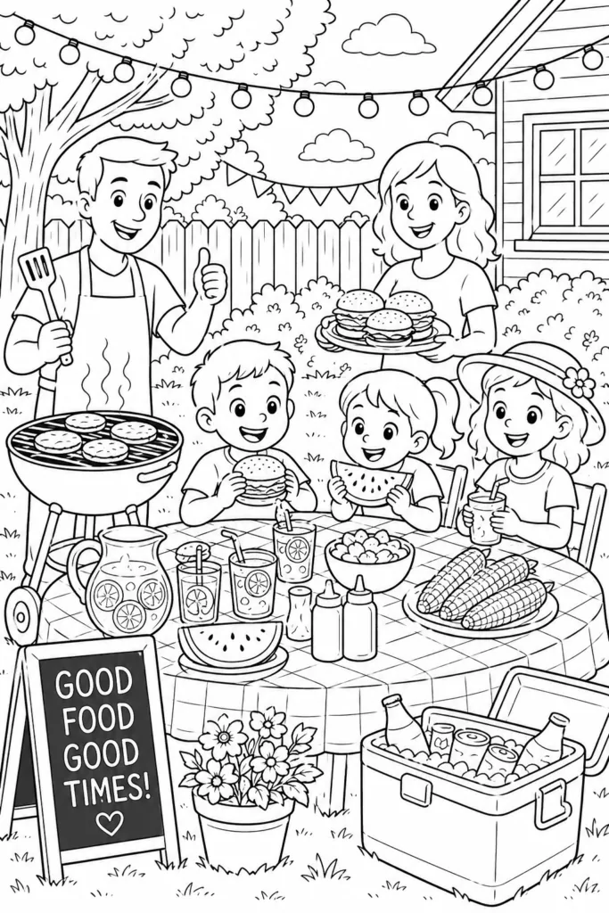 Summer beach Design 13 - Summer and Beach Coloring Pages Free Printable
