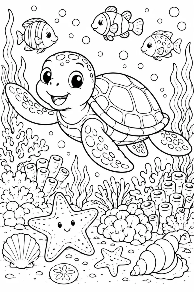 Summer beach Design 17 - Summer and Beach Coloring Pages Free Printable