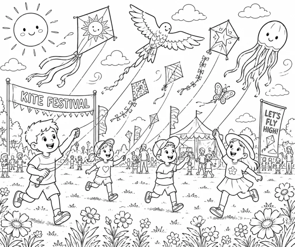 Summer beach Design 7 - Summer and Beach Coloring Pages Free Printable