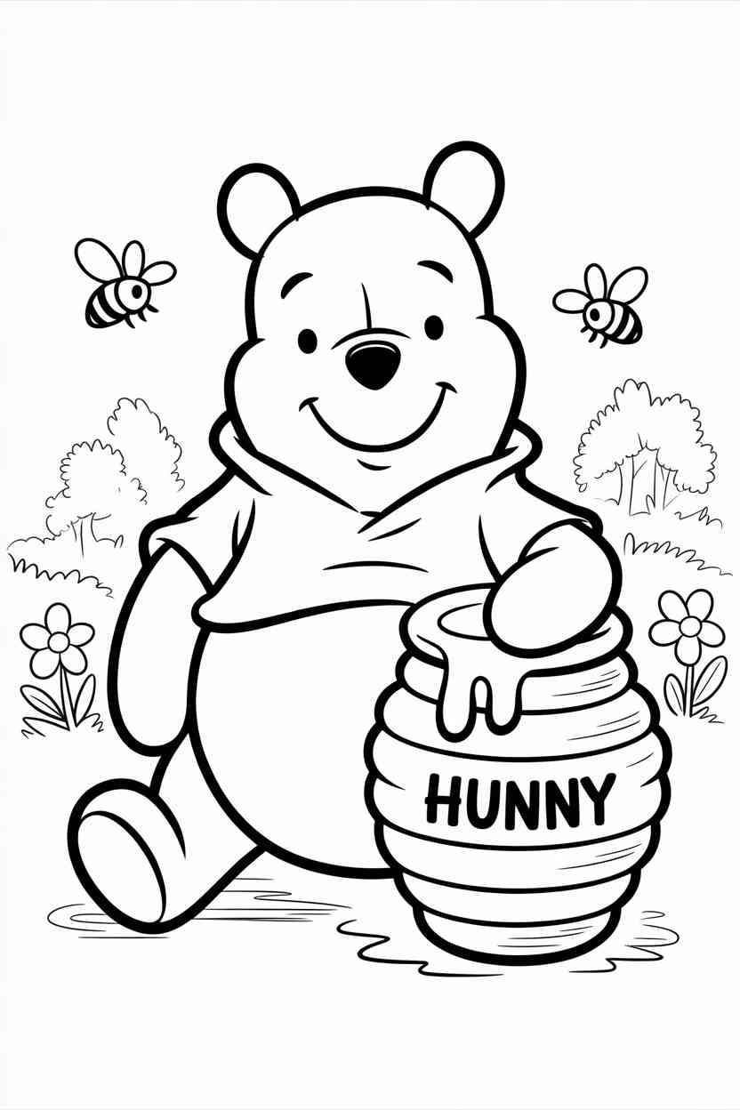 Winnie pooh - Winnie the Pooh Coloring Pages Free Printable – Fun, Calm, and Creative Time for Kids