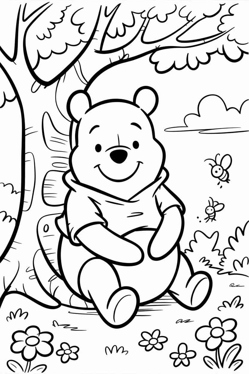 Winnie pooh - Winnie the Pooh Coloring Pages Free Printable – Fun, Calm, and Creative Time for Kids (4)
