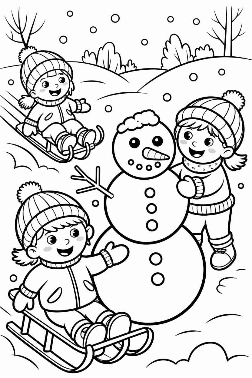 Winter cardinal bird - Winter Coloring Pages Free Printable for All Ages